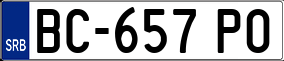 Trailer License Plate